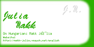 julia makk business card